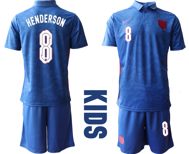 2021 European Cup England away Youth #8 soccer jerseys->youth soccer jersey->Youth Jersey